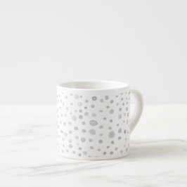 Taza De Espresso Niebla Confetti acuarela Dots Espresso Mug