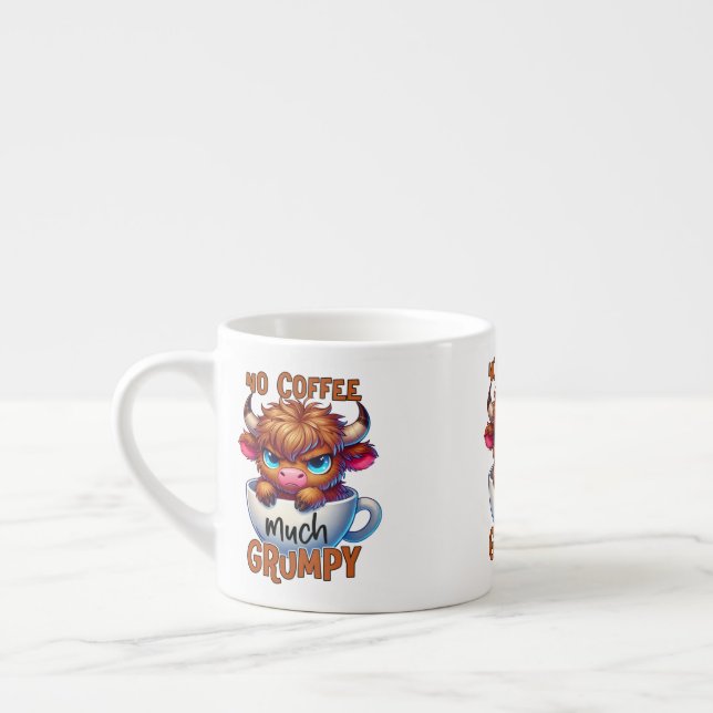 Taza De Espresso No Coffee Much Grumpy  (Izquierda)