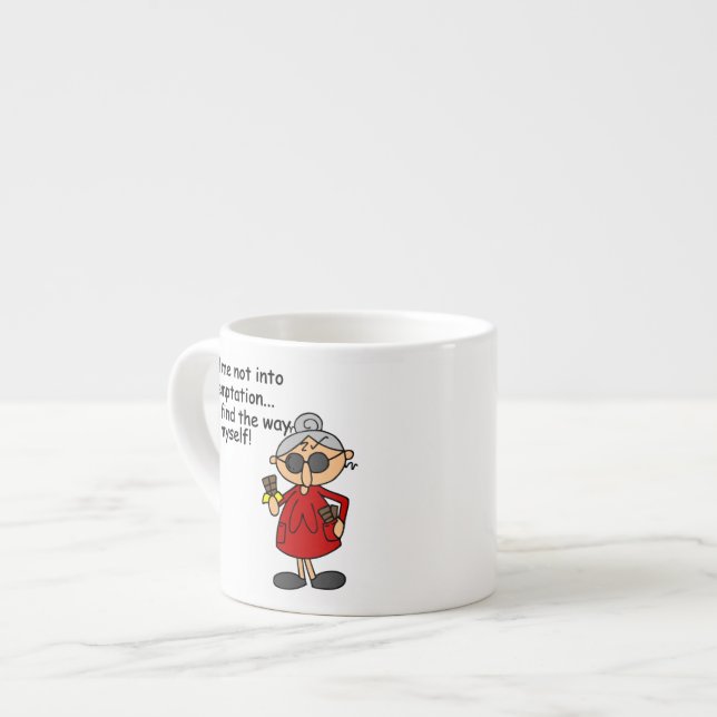 Taza De Espresso No Me Llevo Al Humor De Tentación (Izquierda)