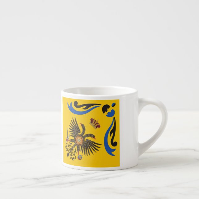 Taza De Espresso Nobile Contrada dell'Aquila Palio di Siena (Águila (Derecha)