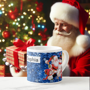 Taza De Espresso Noche de Santa Claus