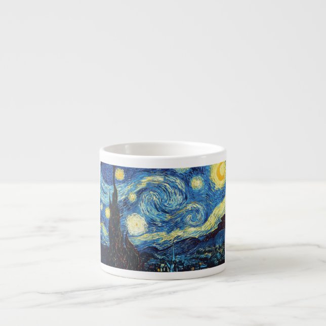 Taza De Espresso Noche estrellada - Van Gogh (Frente)