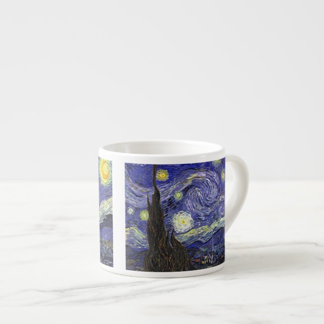 Taza De Espresso Noche estrellada, Vincent Van Gogh. (Derecha)