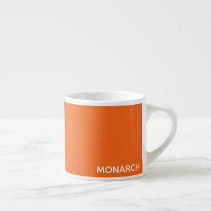 Taza De Espresso Nombre de color de la naranja de mariposa monarca