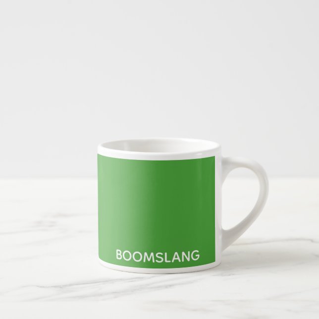 Taza De Espresso Nombre de color verde de Boomslang (Derecha)