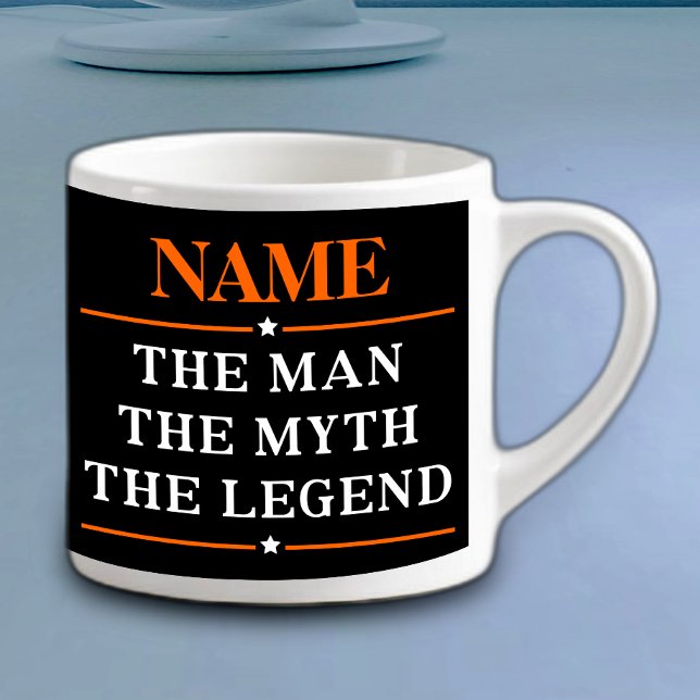 Taza De Espresso Nombre Personalizado El Hombre El Mito La Leyenda (Subido por el creador)