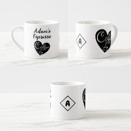Taza De Espresso Nombre personalizado Pequeña Copa de Espresso | Lo
