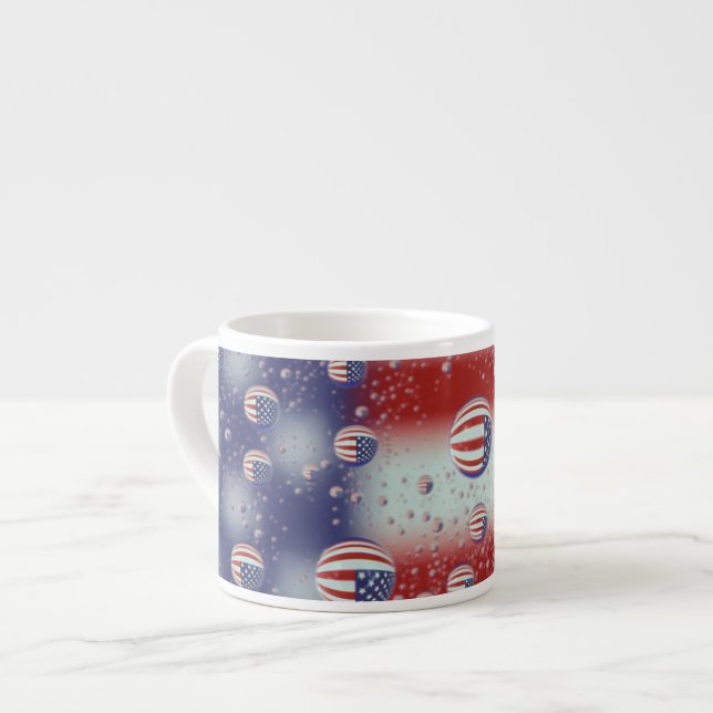 Taza De Espresso Norteamérica, los E.E.U.U., WA, Redmond, bandera (Izquierda)