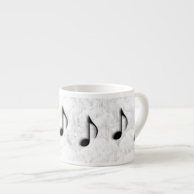 Taza de Espresso Notas Musicales (Derecha)