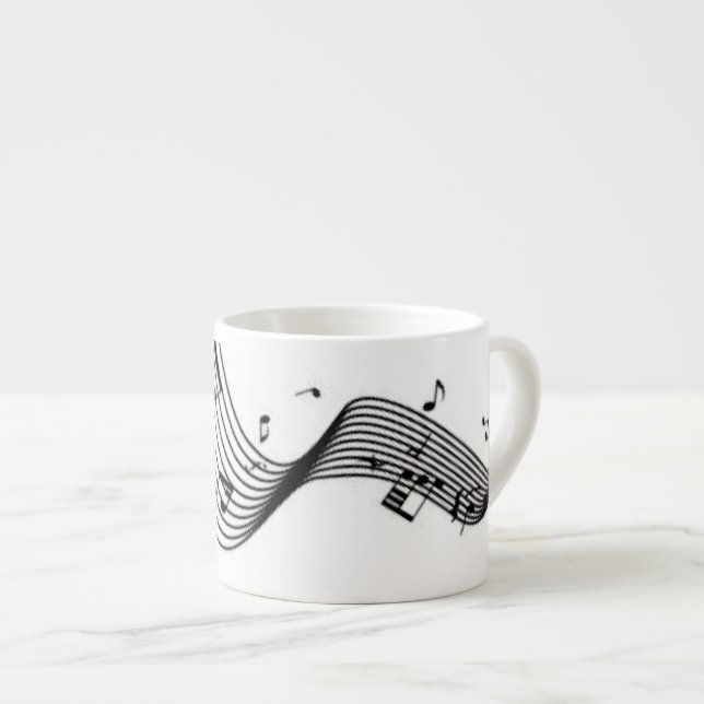 Taza De Espresso Notas musicales (Derecha)
