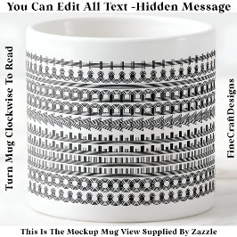 Taza De Espresso Novedad divertida 111B del mensaje oculto sobre el