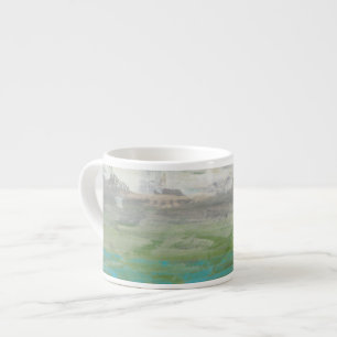 Taza De Espresso Nubes blancas con vistas a un paisaje hermoso