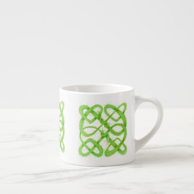 Taza de Espresso NUDO CELTA VERDE (Derecha)
