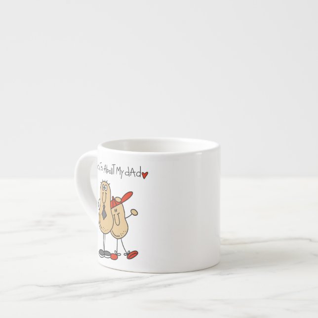 Taza De Espresso Nueces sobre mis camisetas y regalos del papá (Izquierda)