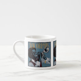 Taza De Espresso Nueva Orleans Música espresso mug