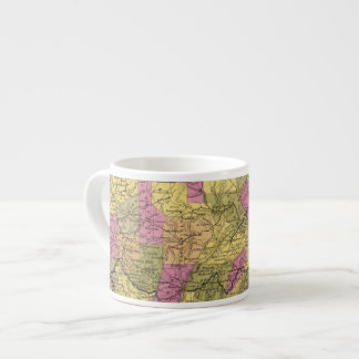 Taza De Espresso Nuevo mapa de Pennsylvania 2