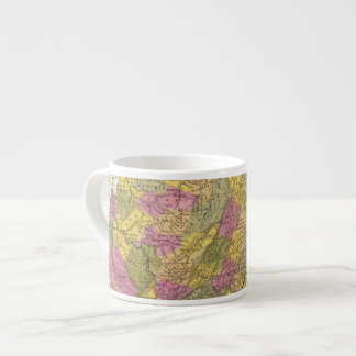 Taza De Espresso Nuevo mapa de Virginia