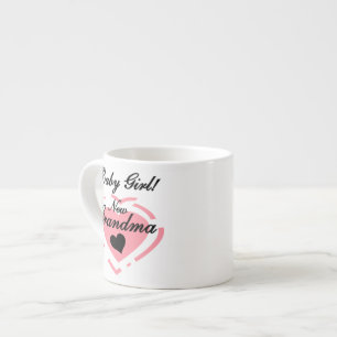 Taza De Espresso Nuevos regalos de corazón rosado para la bebé de l