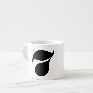 Taza De Espresso Número 7 Tipografía Espresso mug