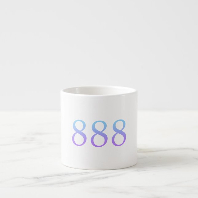 Taza De Espresso Número de Ángel 888 - Equilibrio  (Frente)