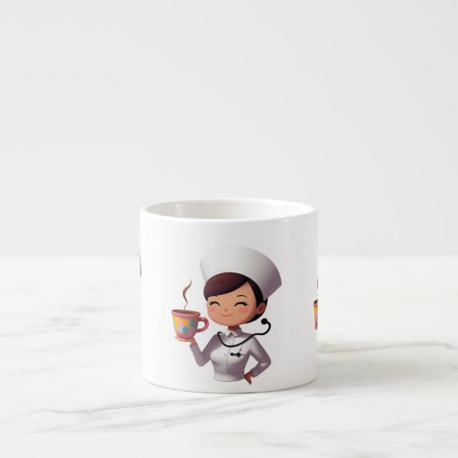 Taza De Espresso Nurse Coffee Mug (Frente)