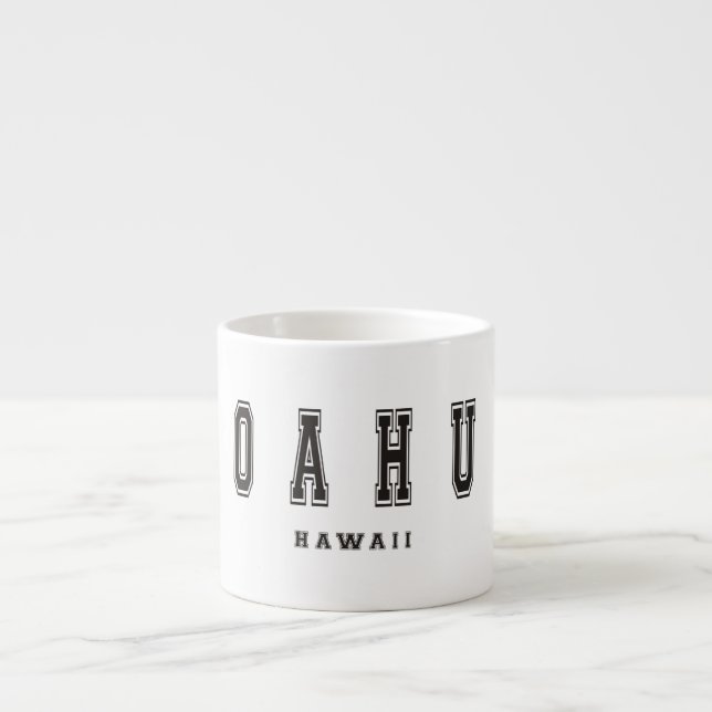 Taza De Espresso Oahu Hawaii (Frente)