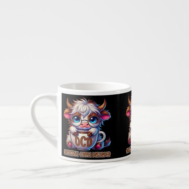 Taza De Espresso Obsessive Coffee Disorder  (Izquierda)