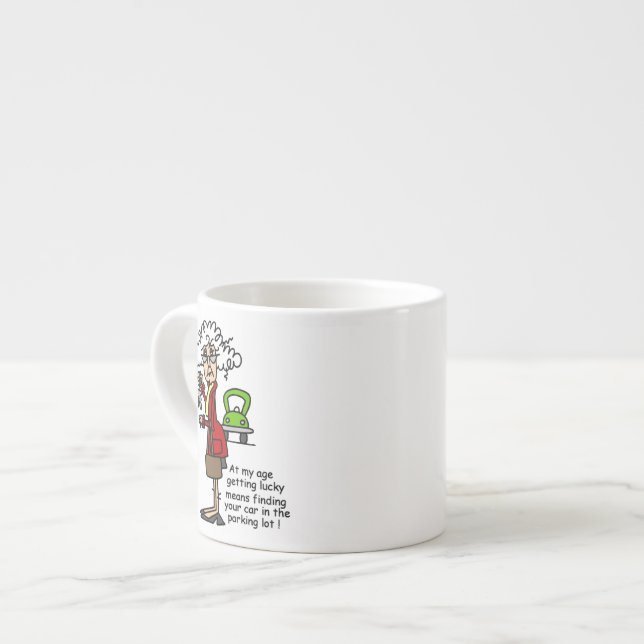Taza De Espresso Obteniendo humor afortunado (Izquierda)