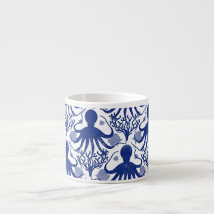 Taza De Espresso Octopus (fondo claro)