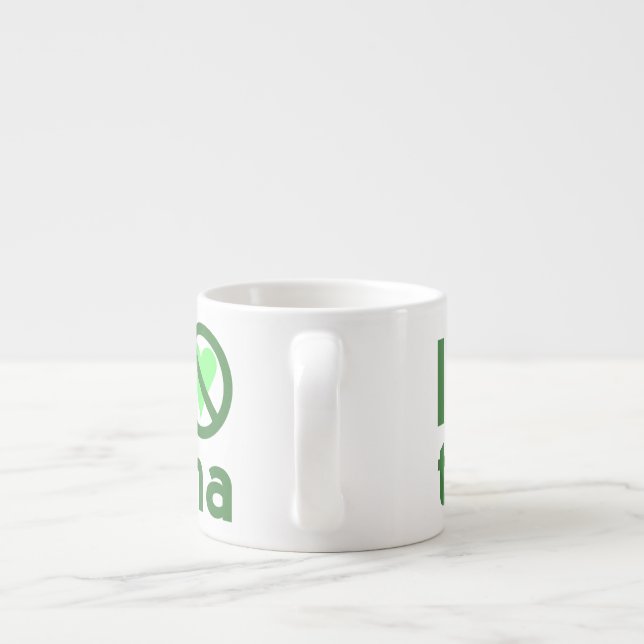 Taza De Espresso Odio el atún Sin amor  (Espalda)