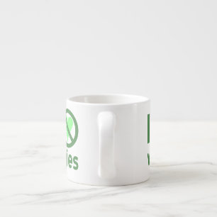 Taza De Espresso Odio las verduras No las amo
