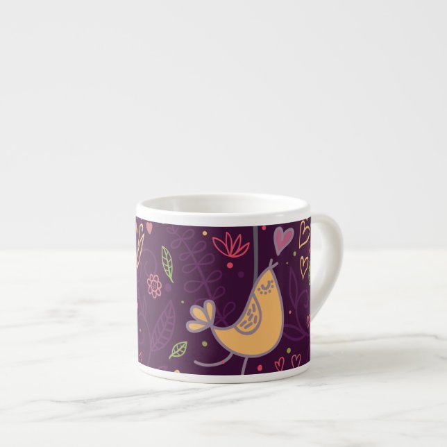 Taza De Espresso Oh Birdie Amarillo (Derecha)