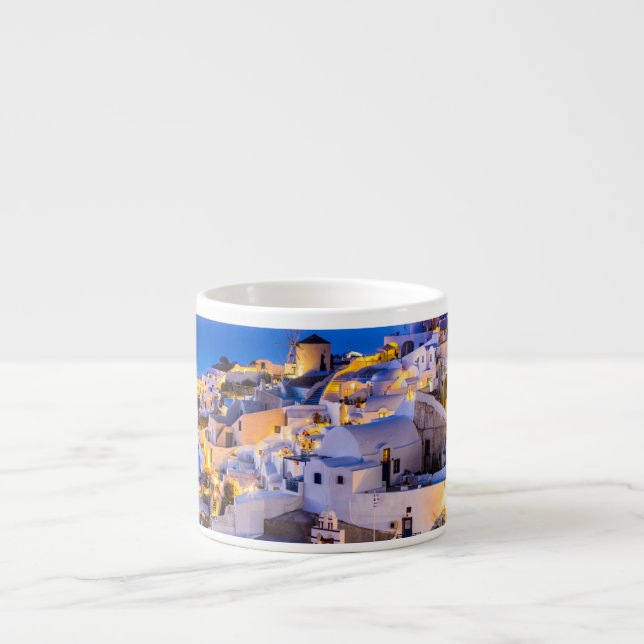 Taza De Espresso Oia Santorini (Frente)