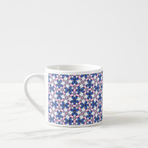 Taza De Espresso Ojos Azules Floral