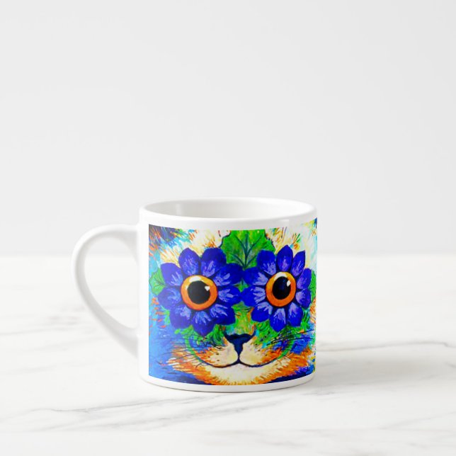 Taza De Espresso Ojos de flor de gato (Izquierda)