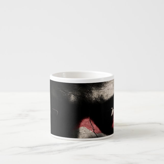 Taza De Espresso Ojos Negros (Frente)