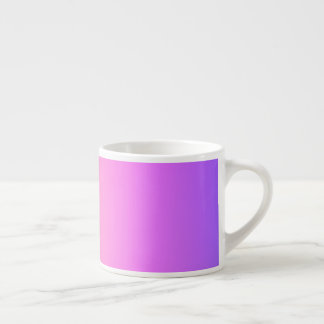 Taza De Espresso Ombre color rosa y púrpura que desvanece