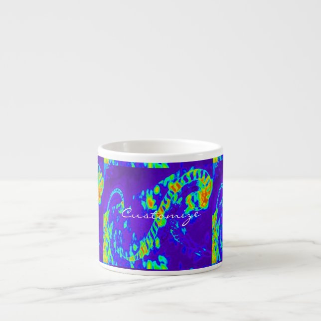 Taza De Espresso ondas curvadas Thunder_Cove azul/verde (Frente)