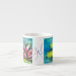 Taza De Espresso Ondes de calme fleuries