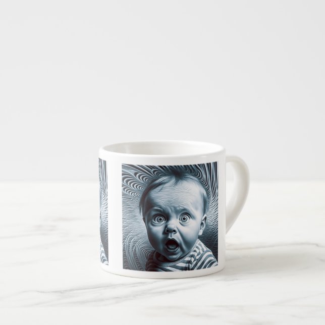 Taza De Espresso Op Art Baby Espresso Mug (Derecha)