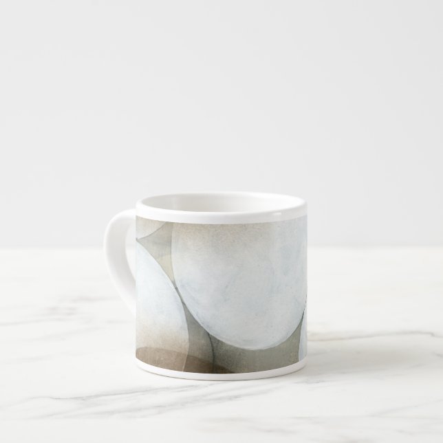 Taza De Espresso Orbes blancas y círculos marrones (Izquierda)