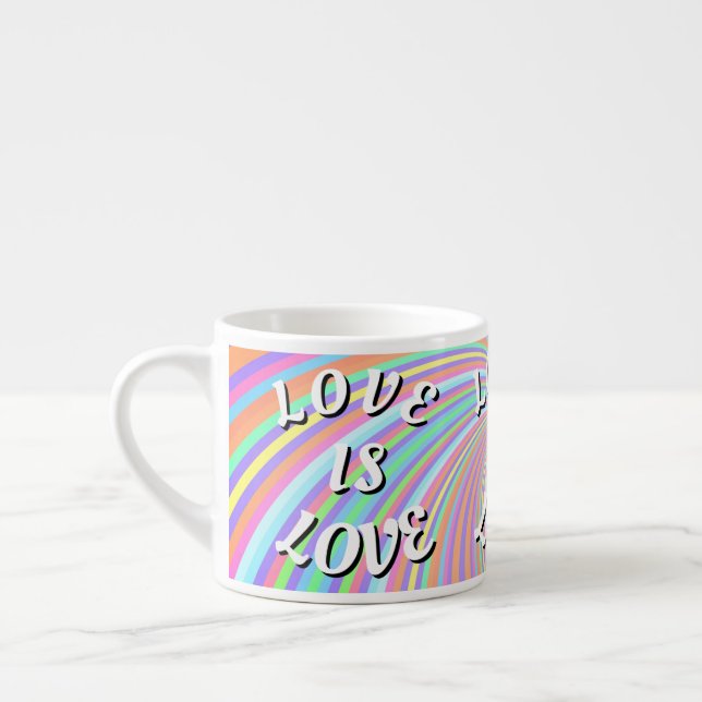 Taza De Espresso Orgullo Love Is Love (Izquierda)