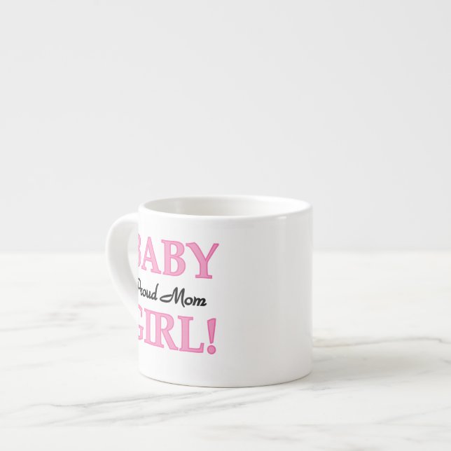 Taza De Espresso Orgullosa mamá bebé regalos (Izquierda)