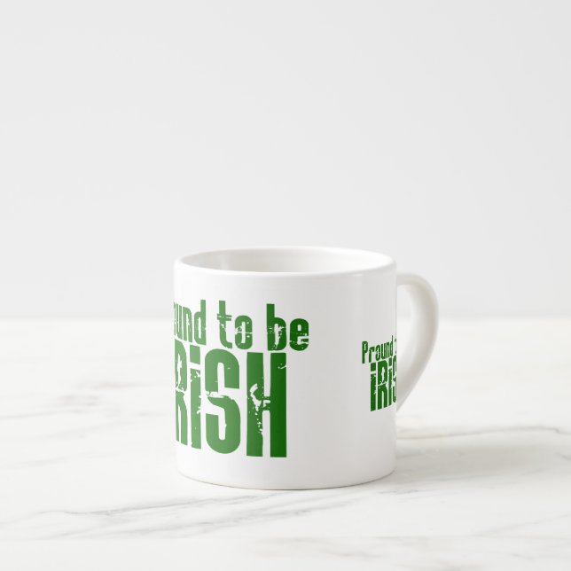 Taza De Espresso Orgulloso de ser irlandés (Derecha)