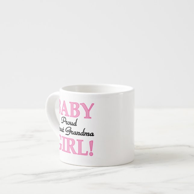 Taza De Espresso Orgullosos regalos de la Gran Abuela Niña (Izquierda)