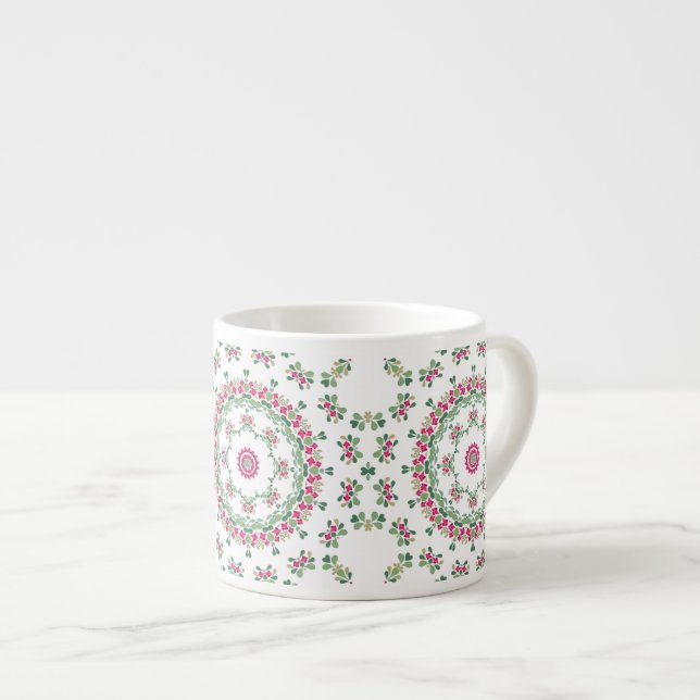 Taza De Espresso Ornamento floral (Derecha)