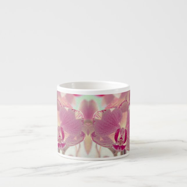 Taza De Espresso Orquídea rosa (Frente)