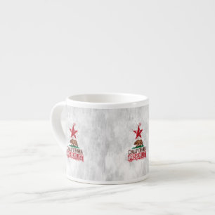 Taza De Espresso Oso de bandera de la República de California en de