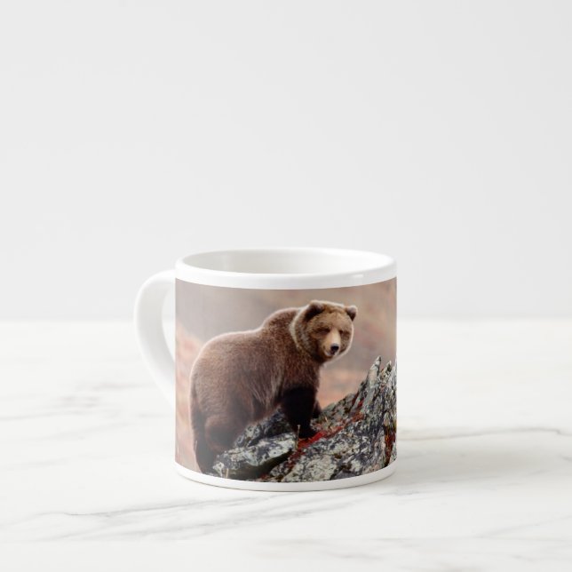 Taza De Espresso Oso de Denali Brown (Izquierda)