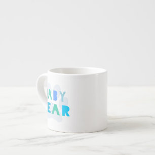 Taza De Espresso Oso del bebé - azul